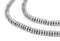 The Bead Chest Silver Saucer Beads 4mm, Full Strand of Quality Metal Spacers for DIY Jewelry Design